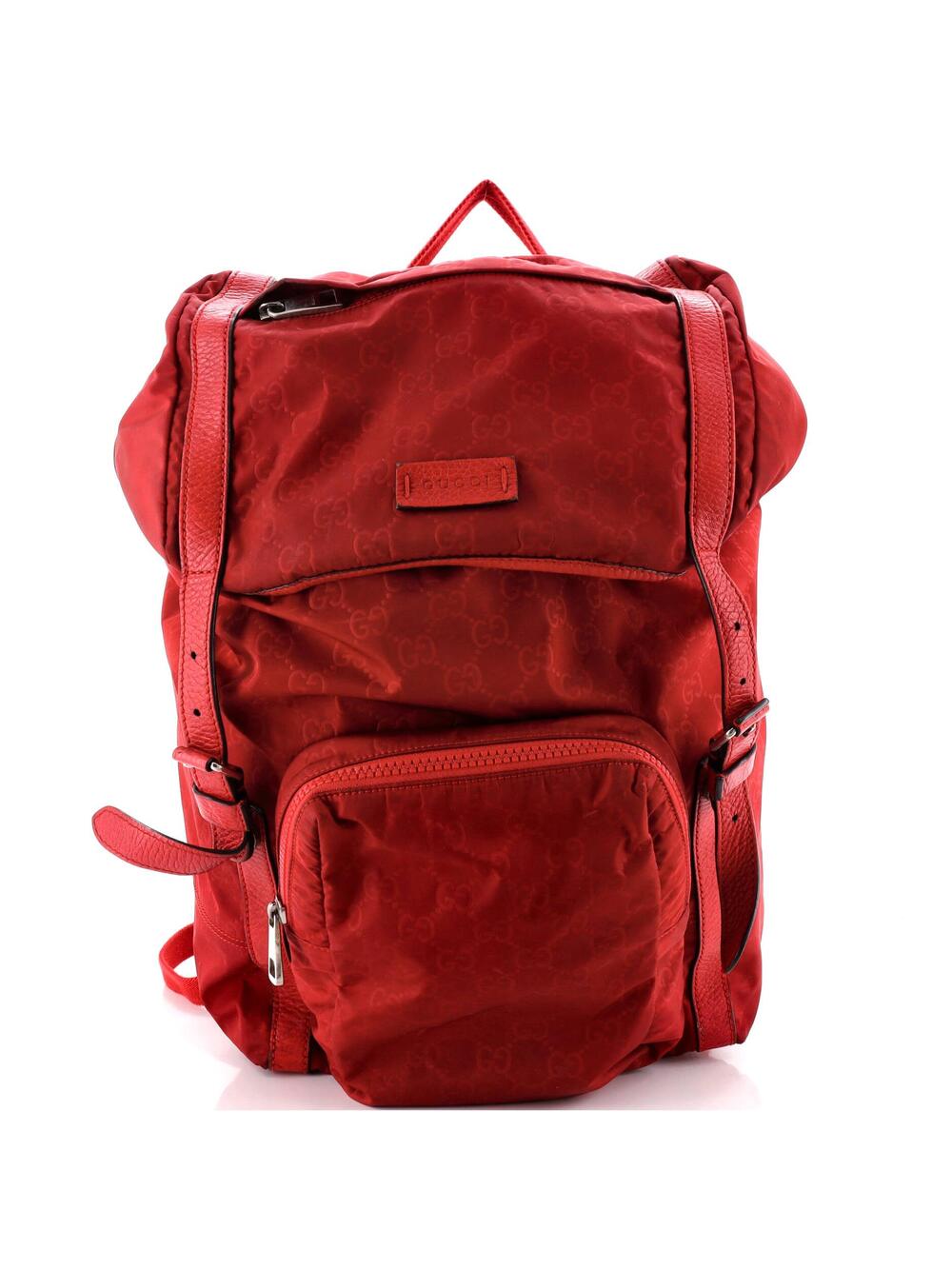Buckle Backpack Guccissima Nylon #370214G61B